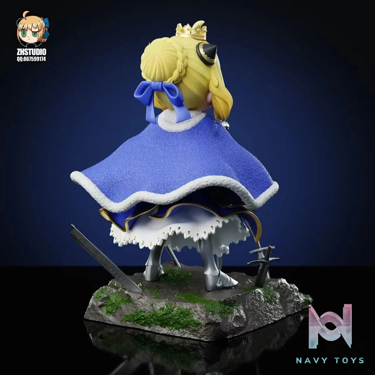 ZH Studio - Spy x Family Anya Forger COS Saber resin statue Navy Toys anime figure