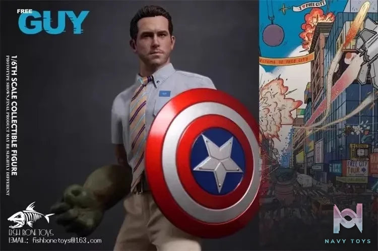 FISH BONETOYS – Original NO: FB-Z021 Out of control NPC FREE GUY 1/6 scale action figure