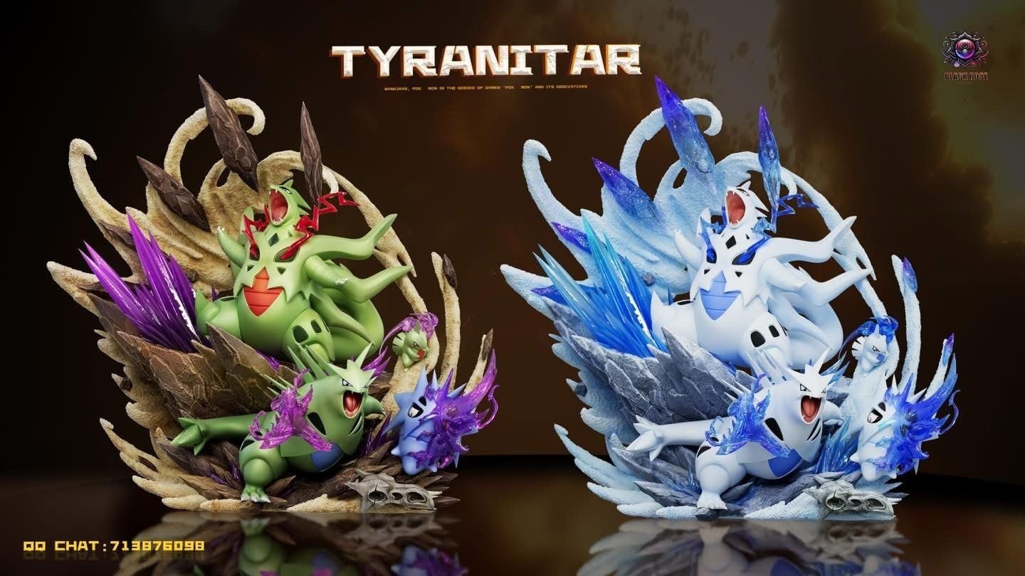 Tyranitar Family - Pokemon - Black Rose Studio resin statue Black Rose Studio anime figure