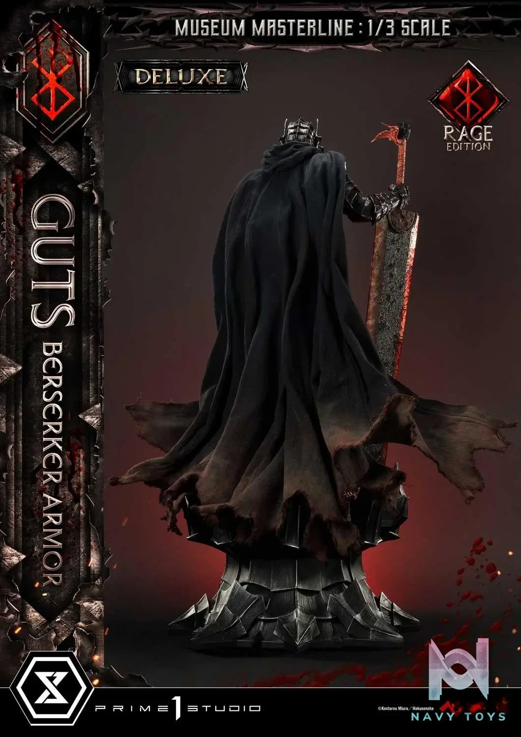 Prime 1 Studio – Museum Masterline Berserk Guts, Berserker Armor Rage Edition MMBR-03 MMBR-03DX MMBR-03DXS (Licensed)