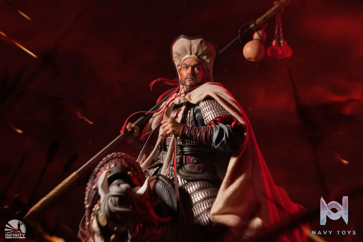 Infinity Studio – Water Margin Heroes Series – Panther Head Lin Chong 1/4 Scale Mounted General Statue (Licensed)