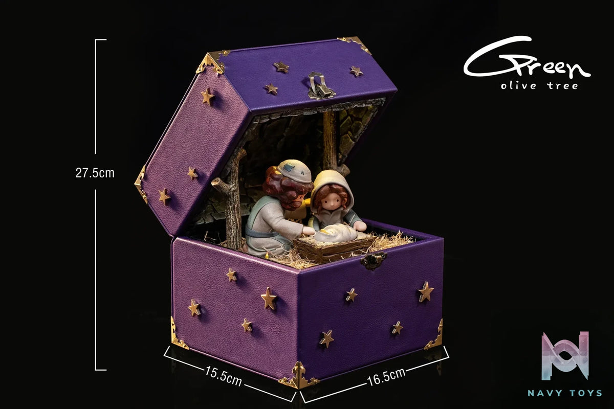 Green Olive Tree Studio – BOX Story Illustration Series-He Was Born in a Manger (Licensed)