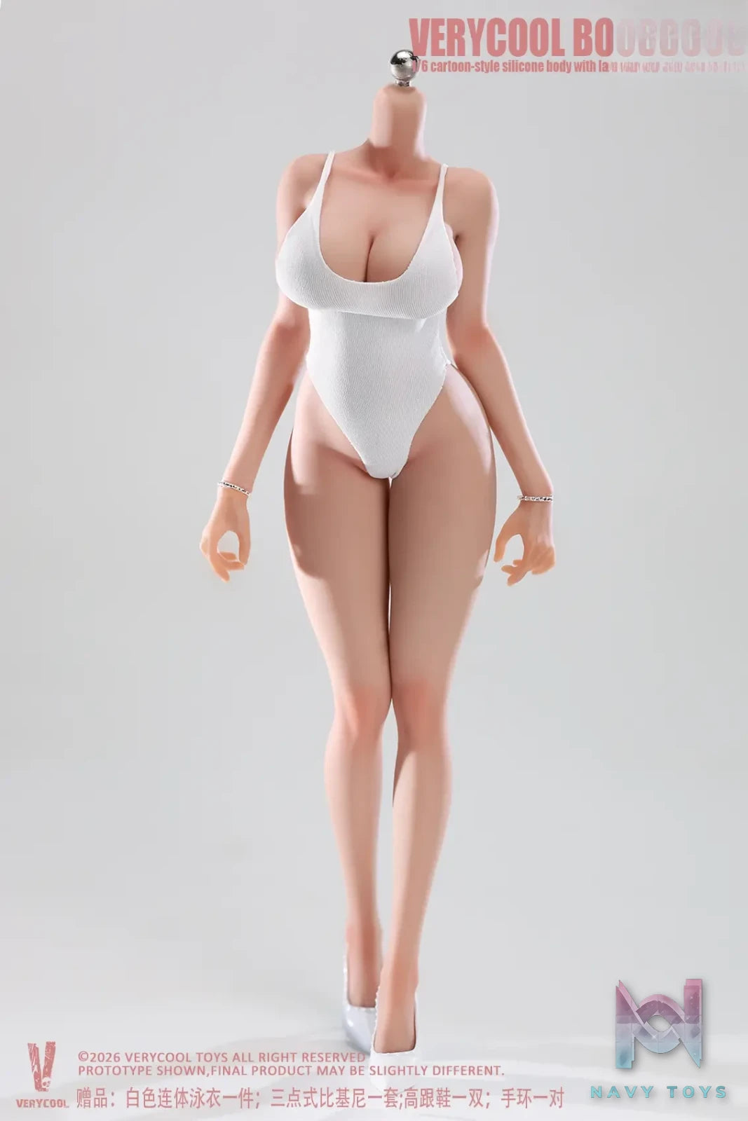 VERYCOOL – Body No.6 1/6 Platinum Silicone Female Body VCD-06 (Licensed)