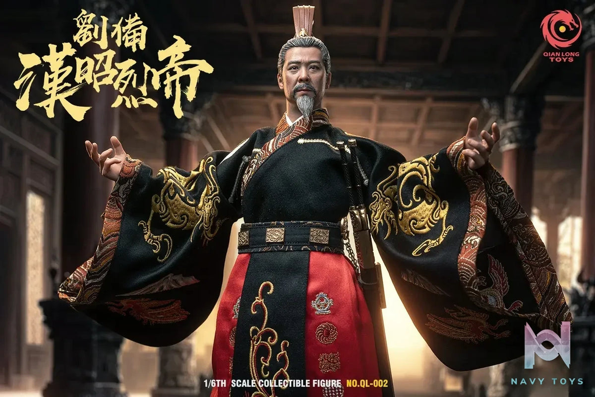QIANLONG TOYS – Original 1/6th Scale Liu Bei (Embroidered Imperial Edition) Action Figure #QL-002 (Licensed)