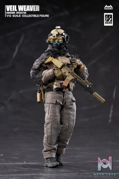 HASUKI – SALVO Series SA04 Veil Weaver 1/12 Complete Model Action Figure (Licensed)