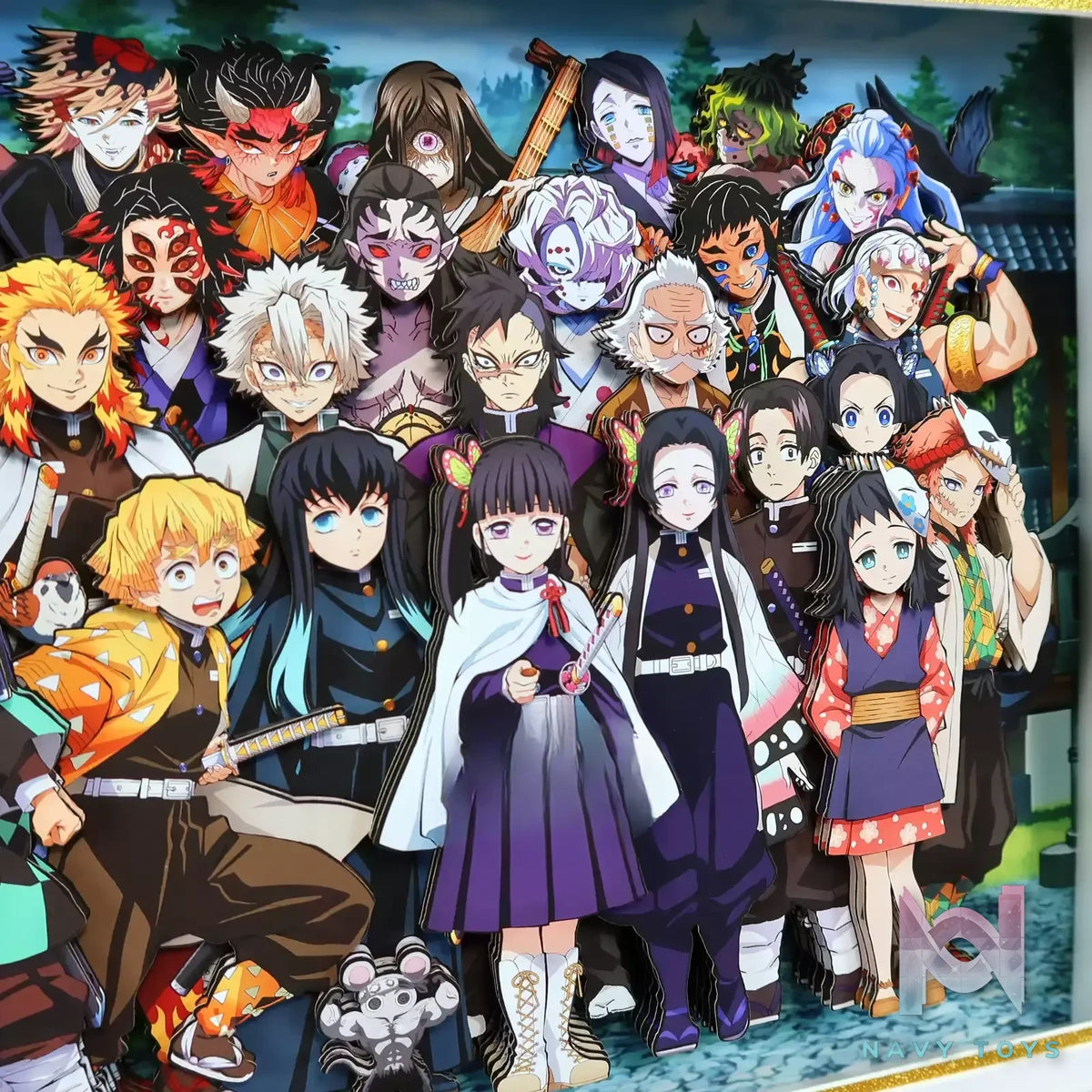 KALA HOME Studio – Demon Slayer Multiple Characters #08 3D Decorative Painting Demon Slayer