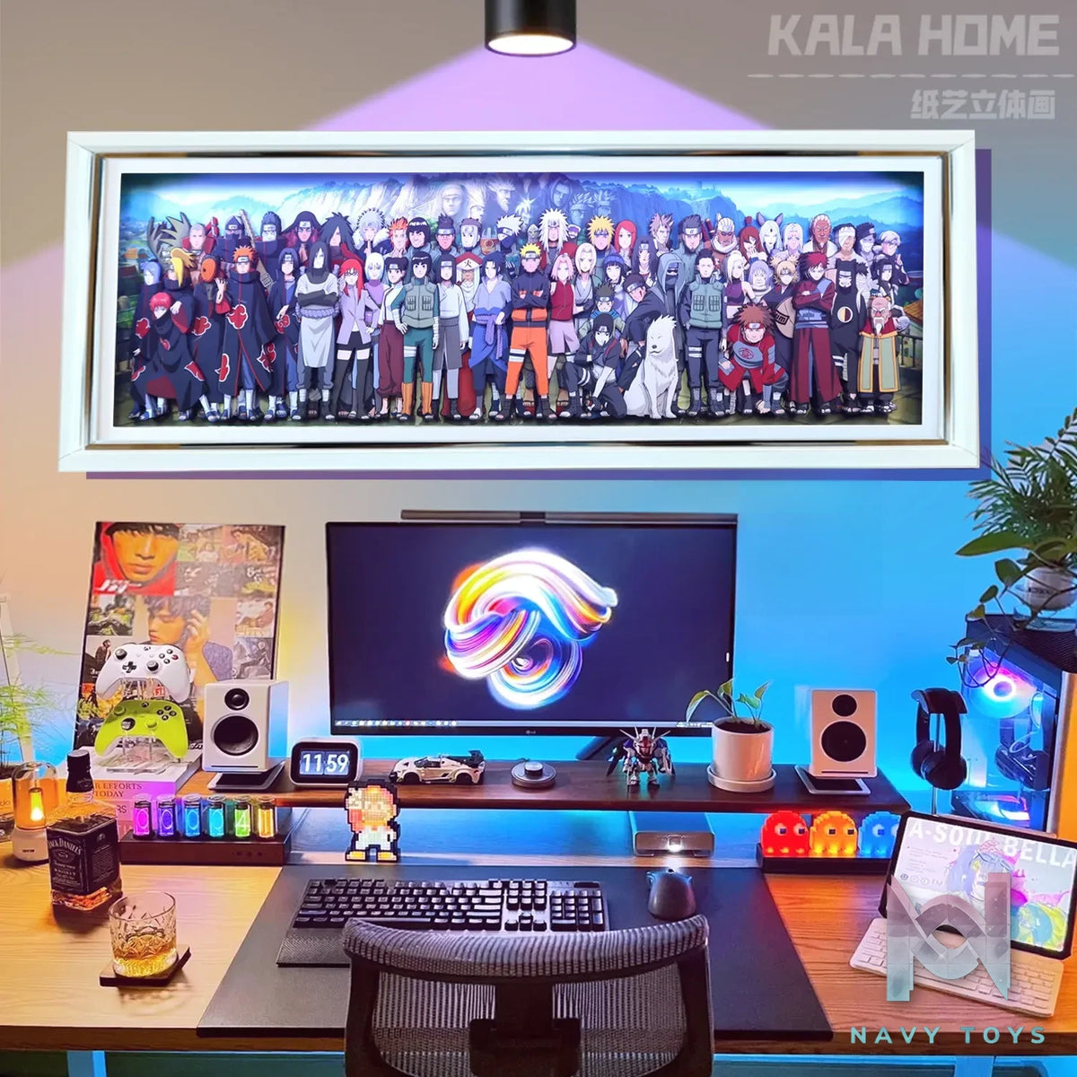 KALA HOME Studio – Naruto Multiple Characters #09 3D Decorative Painting Naruto