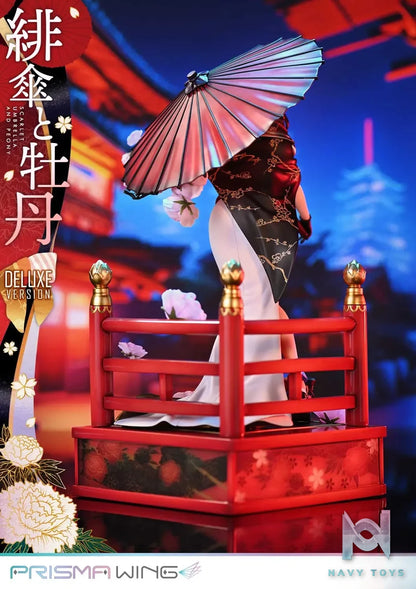 Prime 1 Studio & PRISMA WING Collection – fuzichoco original Illustration Scarlet Umbrella and Peony 1/7 Scale Pre-Painted Figure PWFZCC-01P PWFZCC-01PDX (Licensed)