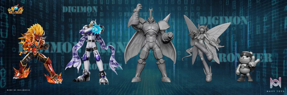 T1 Studio X MALA House Studio – Agnimon X Wolfmon X Chackmon Digimon