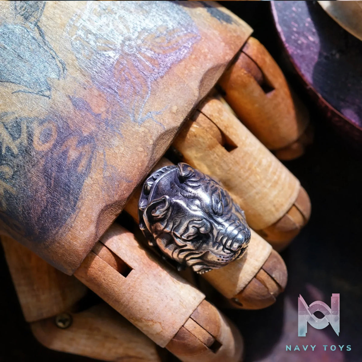 Raven Studio (silver jewelry) – Original Exclusive Design “War God” Pit Bull Ring Original
