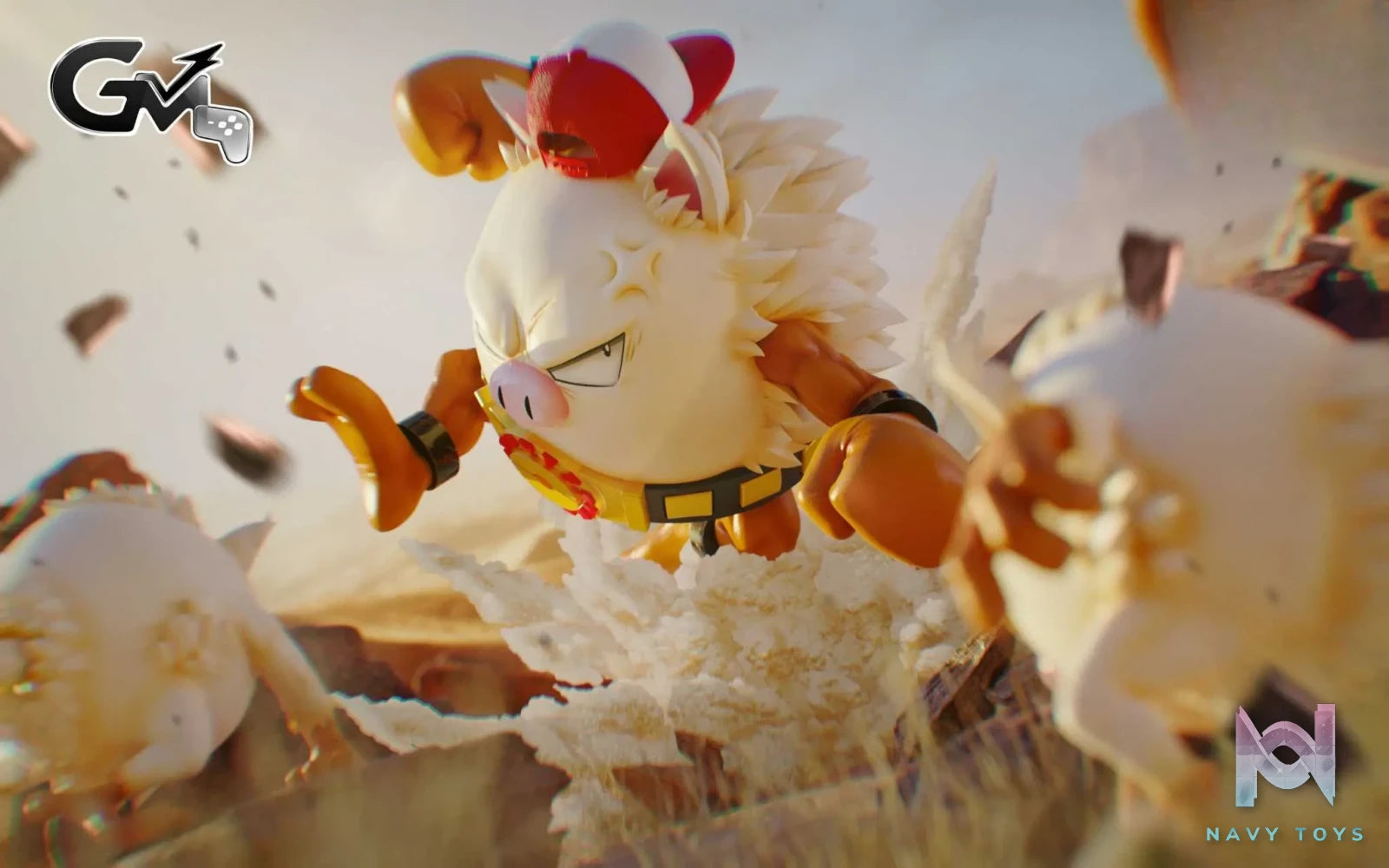 Game Master Studio – Mankey Evolution Set X Ash’s Primeape Pokémon