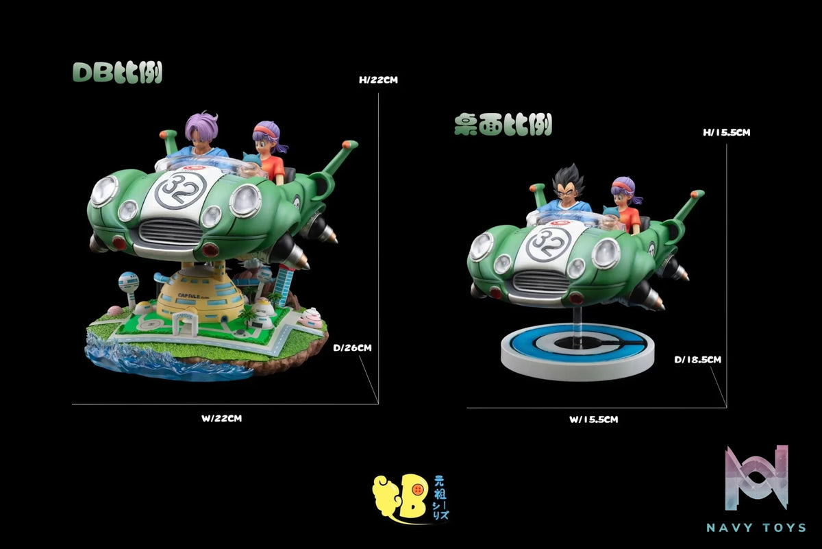DB Studio – Dragon Ball Vehicle 5th Vegeta & Trunks & Bulma