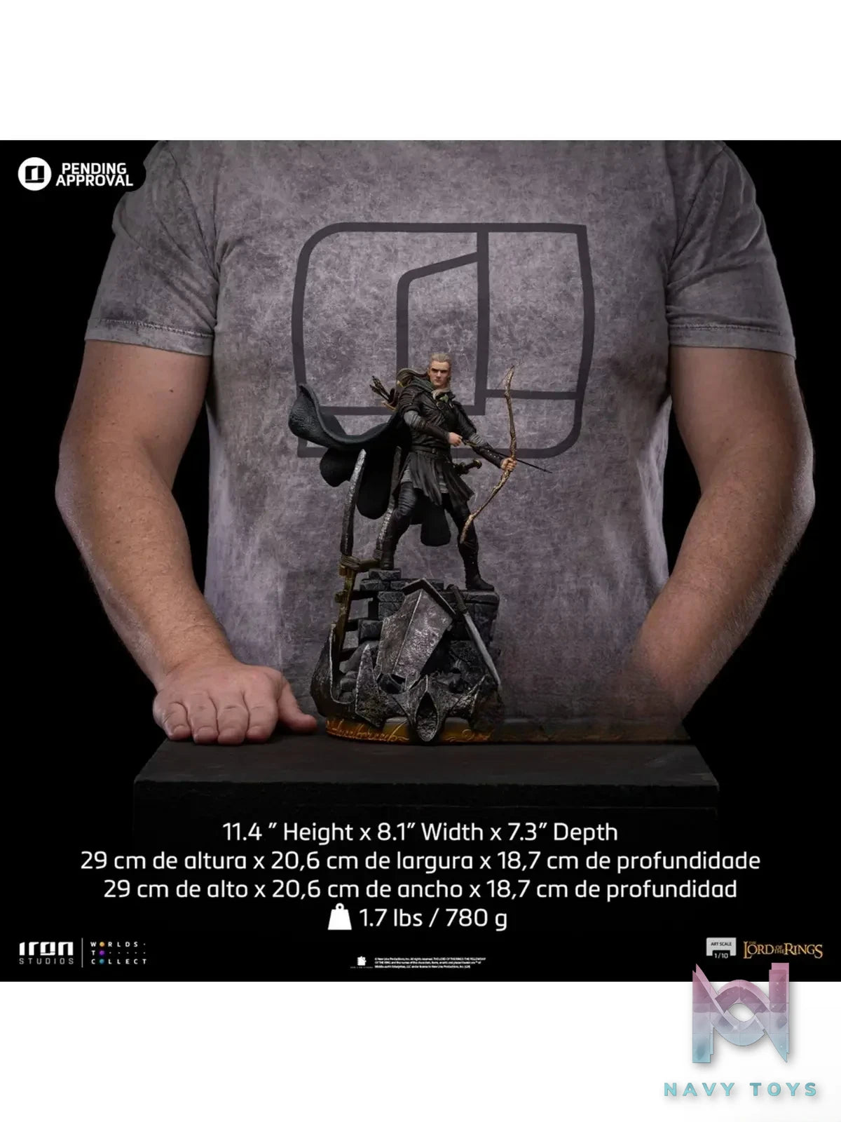 Iron Studio – The Lord of the Rings Statue Legolas Unleashed WBLOR111424-10 (Licensed)