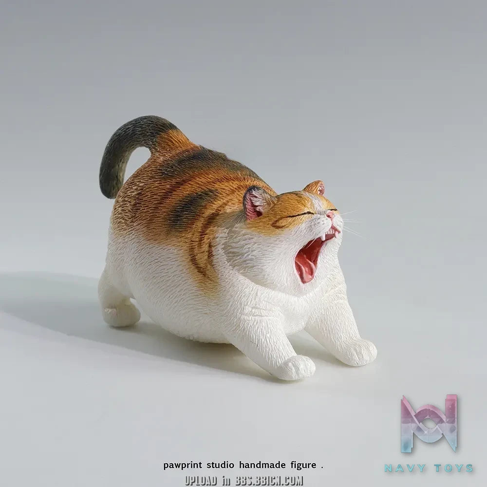 Pawprint Studio X Double One – 8cm Yawning Cat Figure (Licensed)