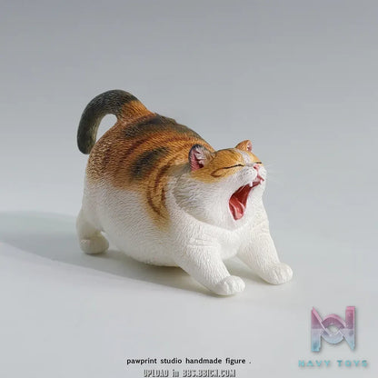 Pawprint Studio X Double One – 8cm Yawning Cat Figure (Licensed)