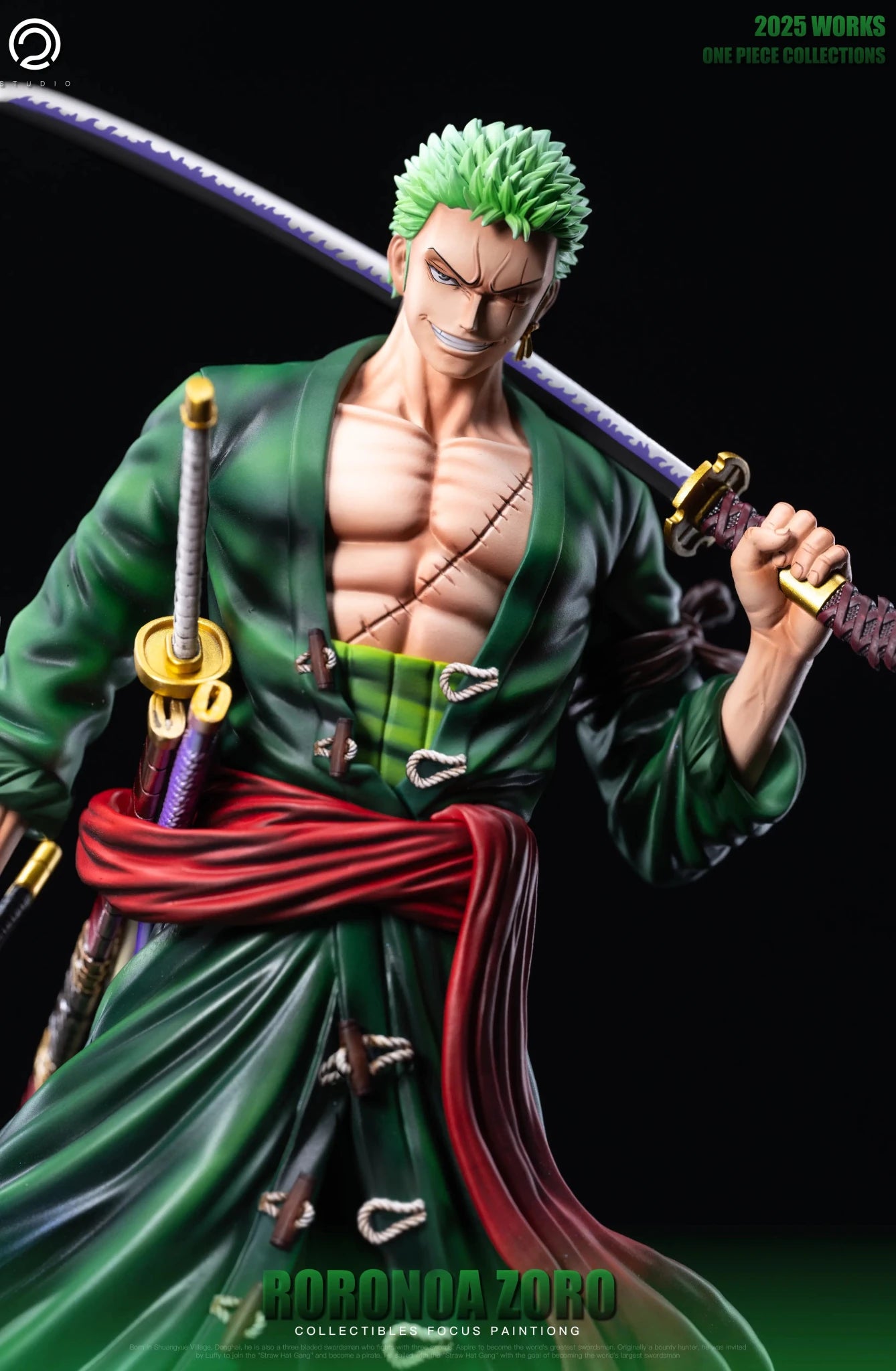 C2 Studio - One Piece Straw Hat Pirates Two Years Later 8 Zoro resin statue Navy Toys anime figure