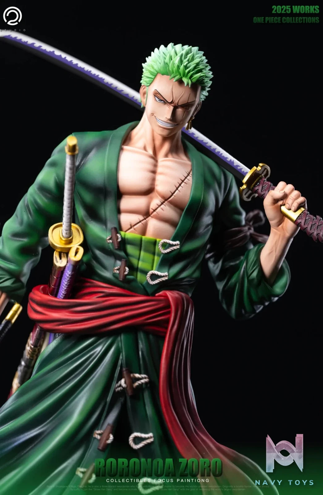 C2 Studio - One Piece Straw Hat Pirates Two Years Later 8 Zoro resin statue Navy Toys anime figure