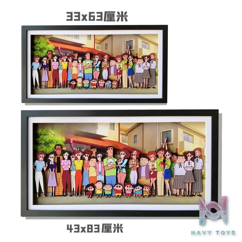 KALA HOME Studio – Crayon Shin-chan Multiple Characters #04 3D Decorative Painting Crayon Shin-chan