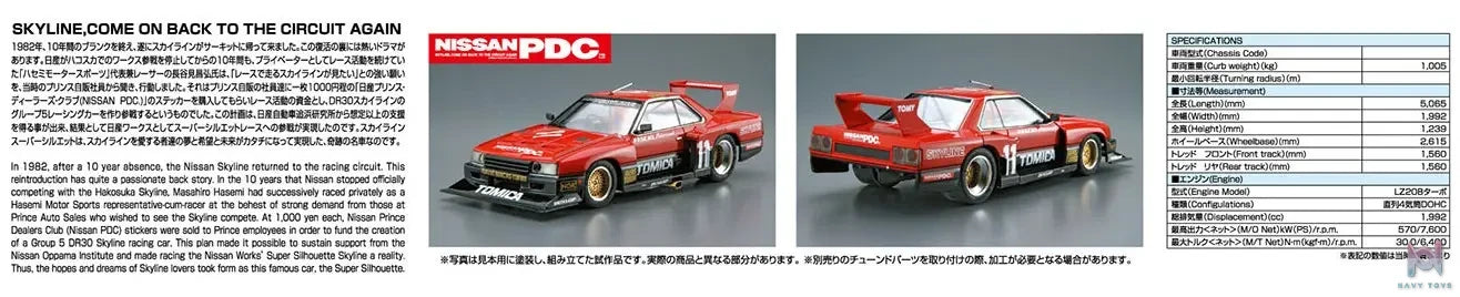 AOSHIMA – 1/24 Scale Car Model #2 (Licensed)
