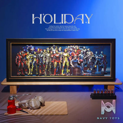 Yu Zhi Jiang Studio – Iron Man Series #4 3D Decorative Painting Marvel