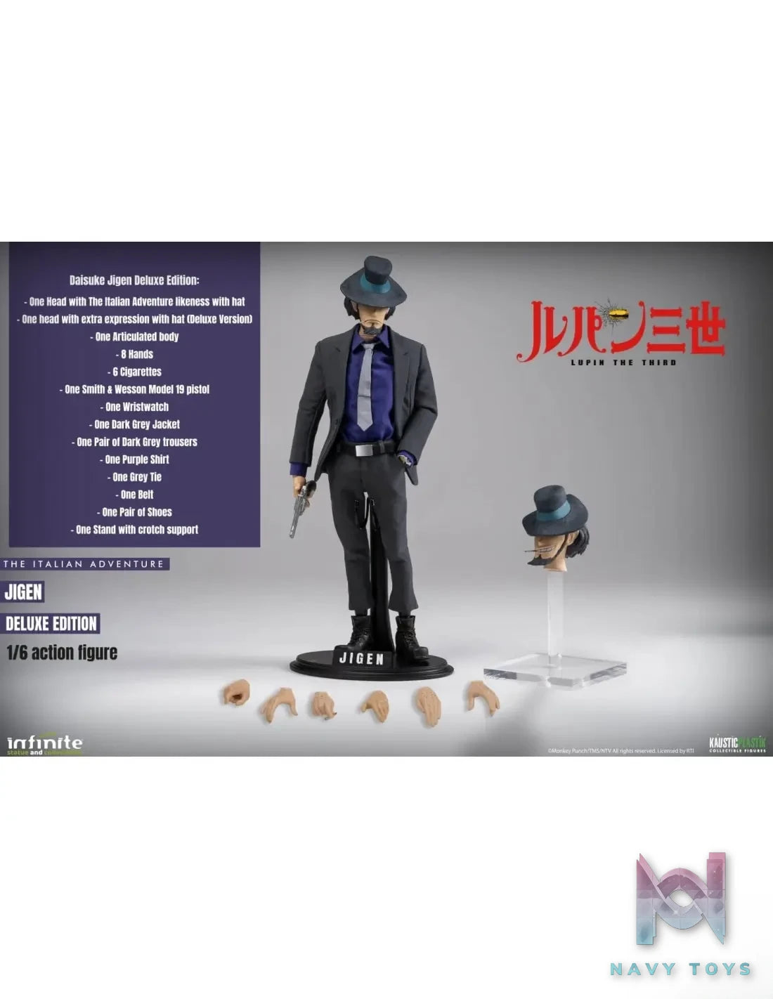 Infinite Statue – Lupin The 3rd The Italian Adventure 1/6 Action Figure Daisuke Jigen (Licensed)