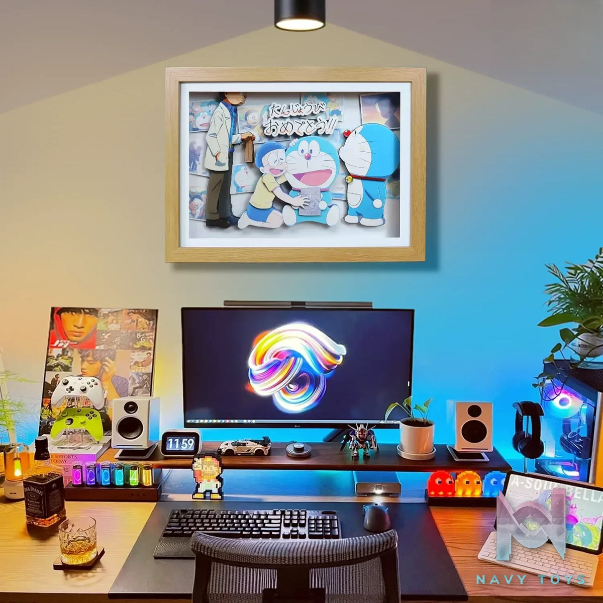 KALA HOME Studio – Doraemon X Nobita Nobi 3D Decorative Painting Doraemon
