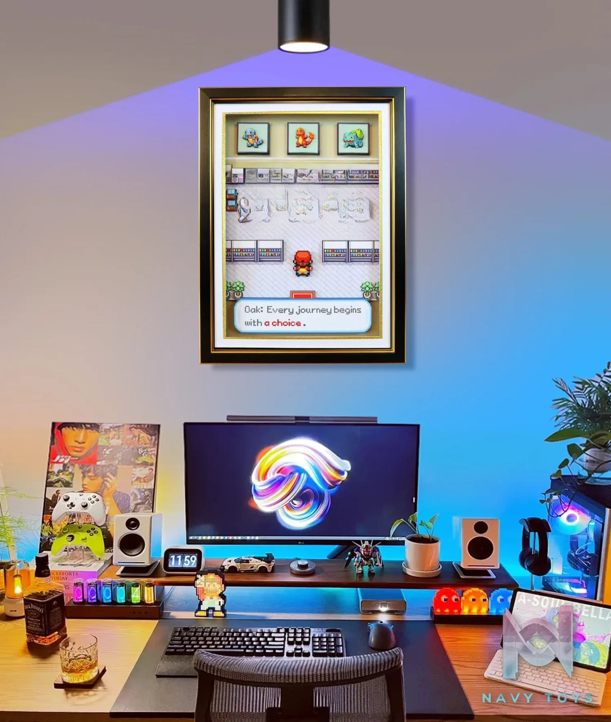 KALA HOME Studio – “A Choice” Pokémon FireRed/LeafGreen 3D Decorative Painting Pokémon