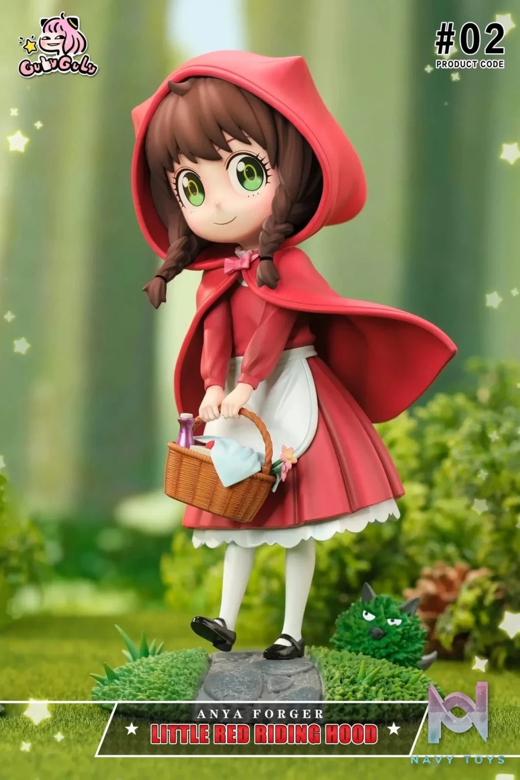 GuluGulu Studio - Spy x Family Fairy Tale Series 2 Anya cos Little Red Riding Hood resin statue Navy Toys anime figure
