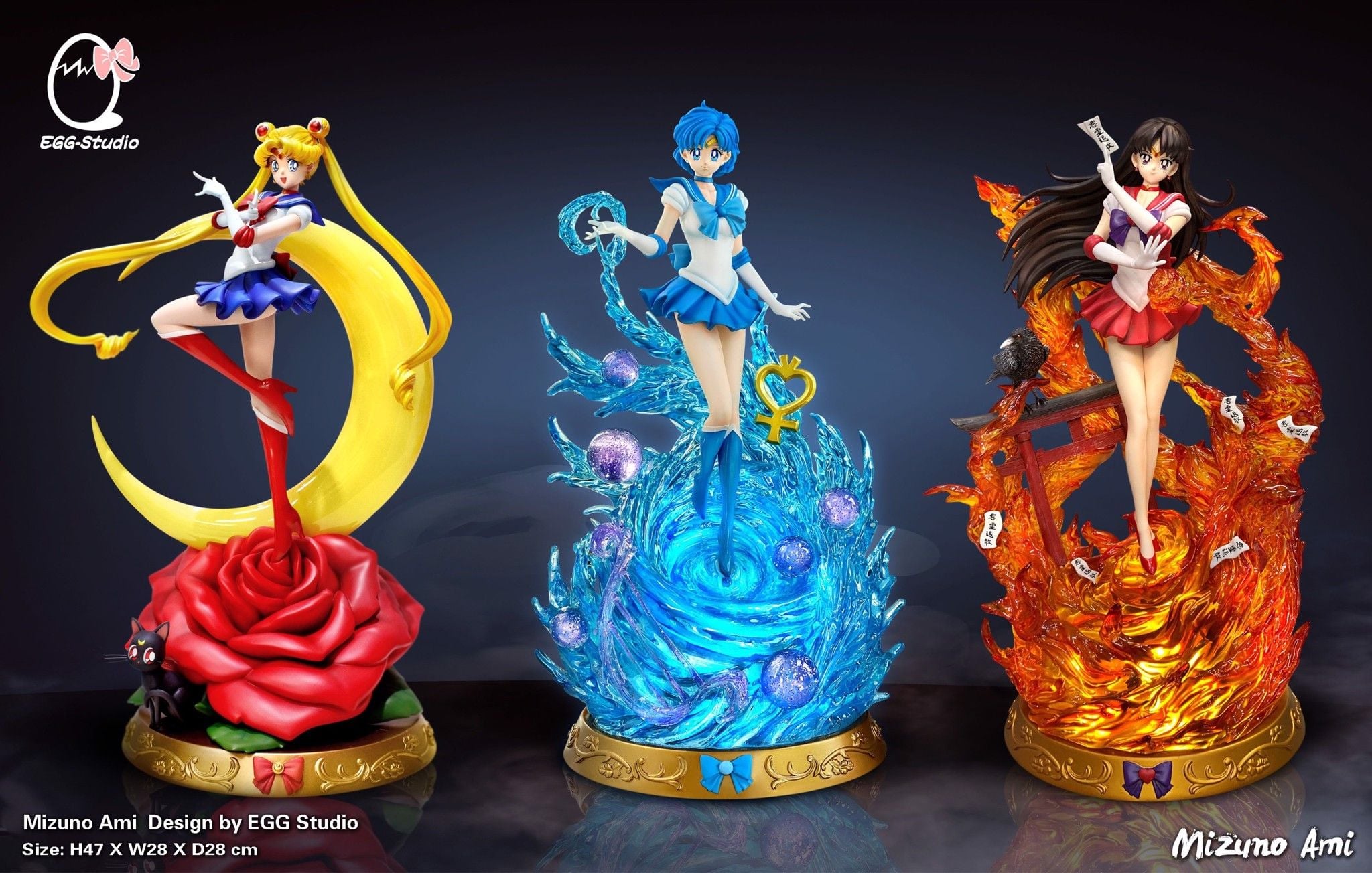 Mizuno Ami - EGG Studio resin statue egg studio anime figure