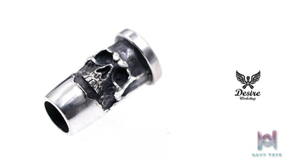 Raven Studio (silver jewelry) – Original Design Skull Bullet Pendant Original