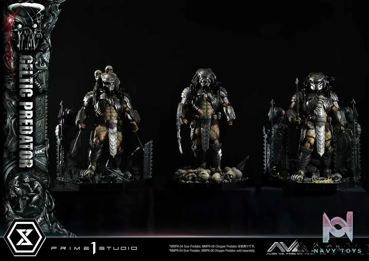 Prime 1 Studio Museum Masterline Alien vs. Predator Celtic Predator MMPR-05 MMPR-05S