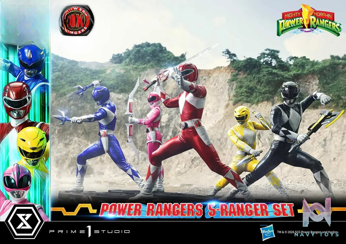 Prime 1 Studio – Premium Masterline Mighty Morphin Power Rangers Power Rangers 5-Ranger Set PMPWR-01 PMPWR-01DX PMPWR-01DXS (Licensed)
