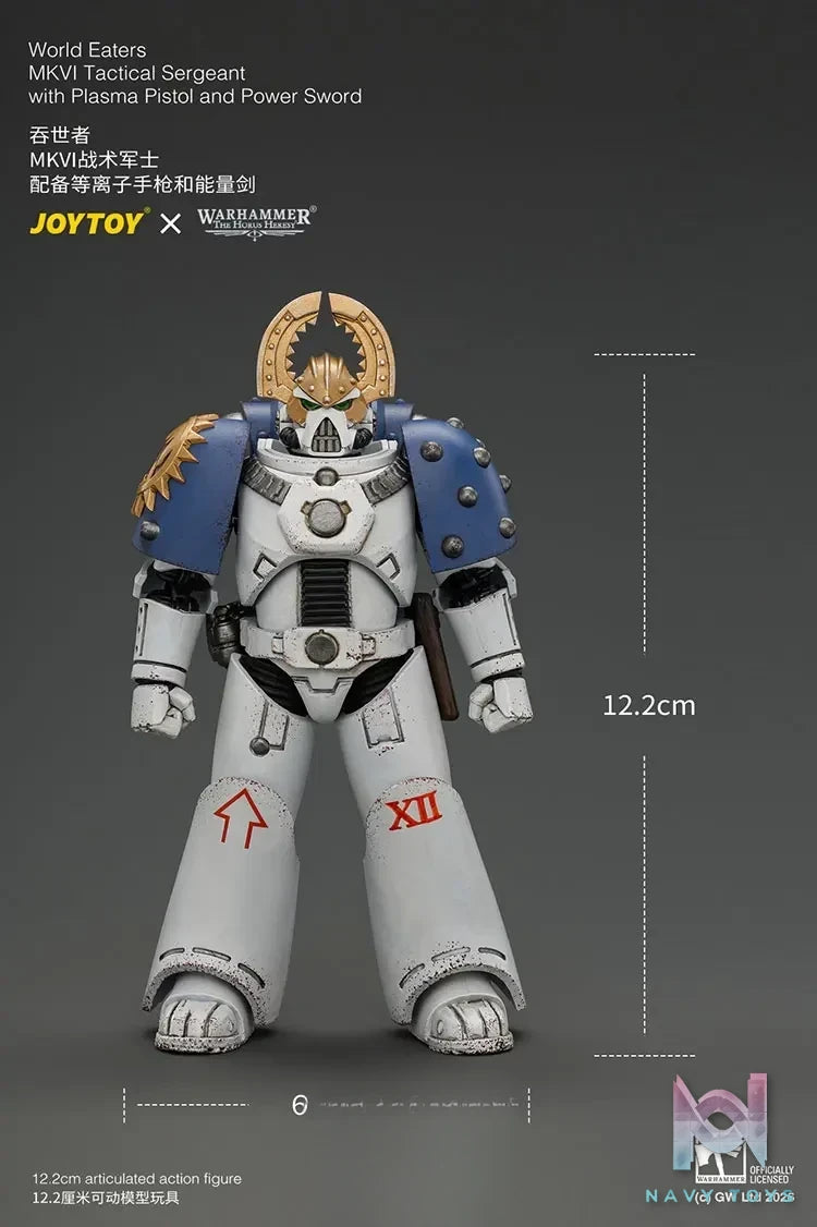JOYTOY – World Eaters MKVI Tactical Sergeant with Plasma Pistol and Power Sword JT05145 (Licensed)