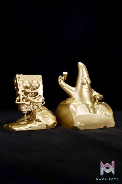 Chao She Studio – SpongeBob SquarePants & Patrick Star Sculptor Series Gold Version