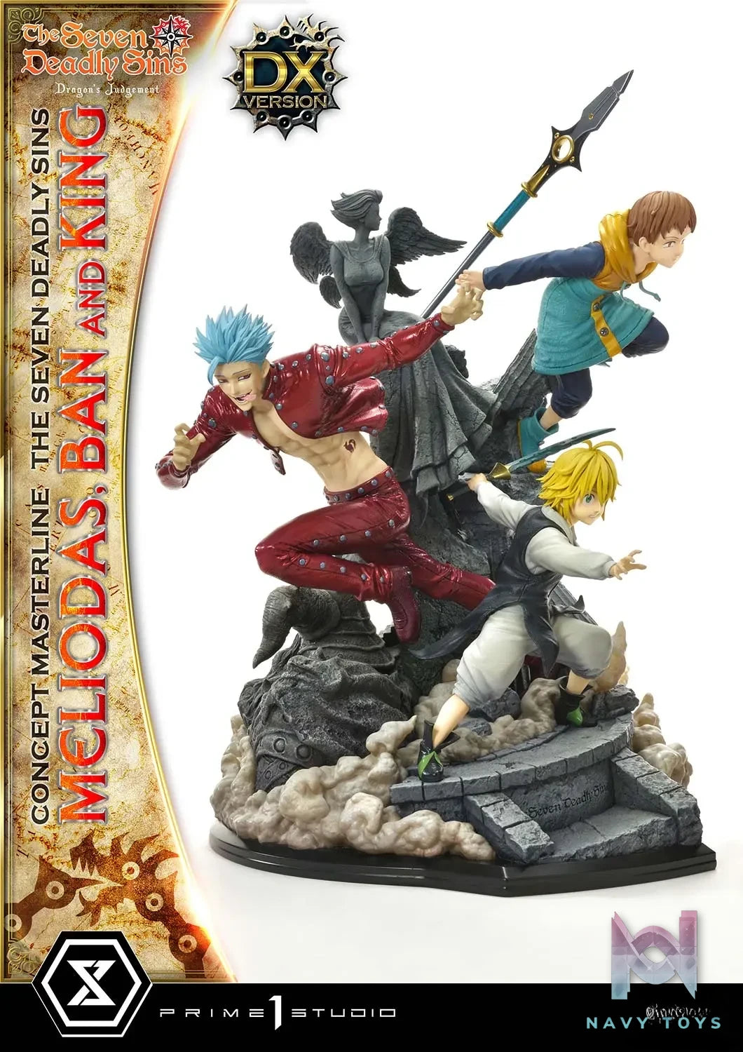 Prime 1 Studio – Concept Masterline The Seven Deadly Sins Meliodas, Ban and King CMNTZ-01 CMNTZ-01DXS (Licensed)