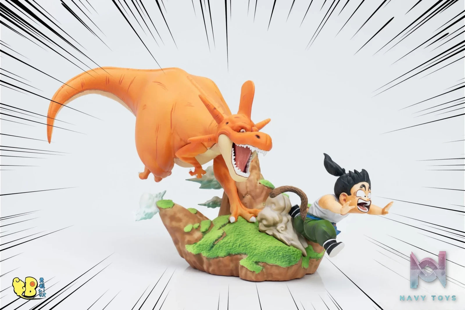 DB Studio – Dragon Ball Dinosaur run after Son Gohan