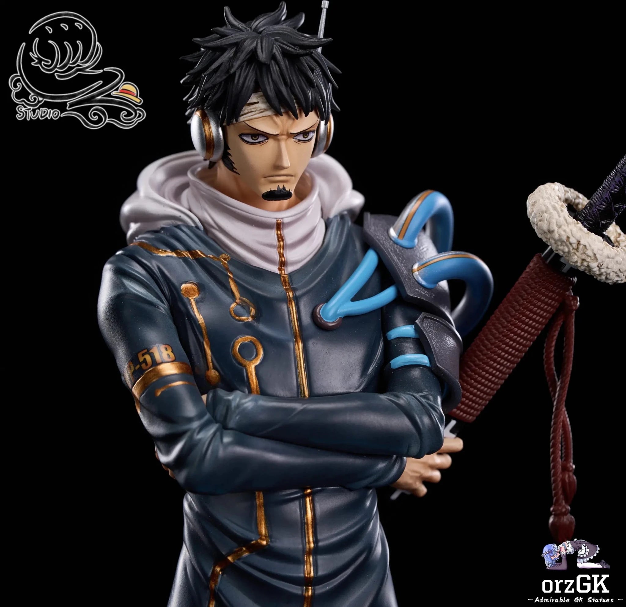 RZ Studio - Future Fantasy Series 2 Egghead Law + Bepo One Piece resin statue Navy Toys anime figure