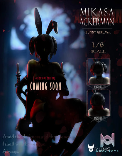 YUMS-Collectors Studio – Mikasa Ackerman Gothic Bunny Girl Attack On Titan