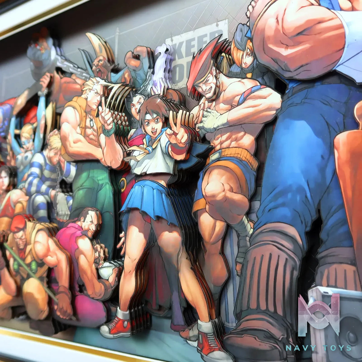 KALA HOME Studio – Street Fighter Multiple Characters #01 3D Decorative Painting Street Fighter