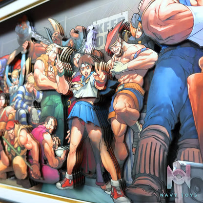 KALA HOME Studio – Street Fighter Multiple Characters #01 3D Decorative Painting Street Fighter