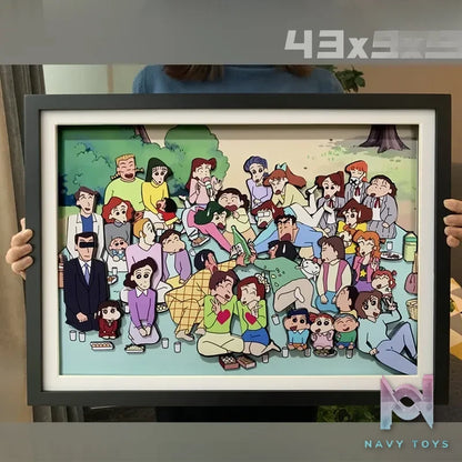KALA HOME Studio – Crayon Shin-chan Multiple Characters #06 3D Decorative Painting Crayon Shin-chan