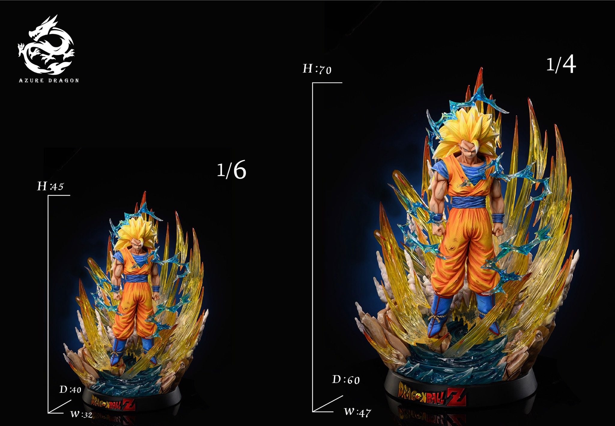 Son Goku SSJ3 - Dragonball - Azure Dragon Studio resin statue Azure Dragon Studio anime figure