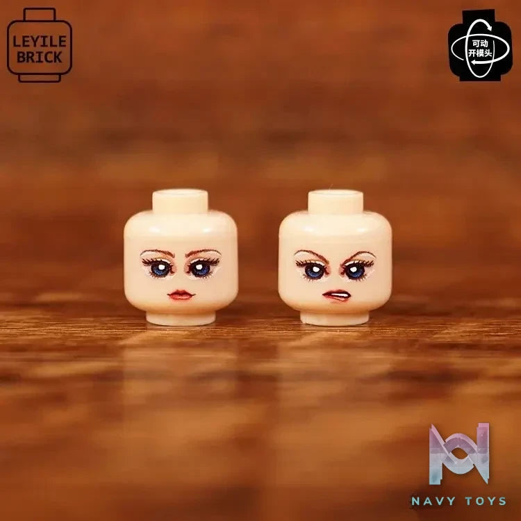 LEYILEBRICK Studio – Cute Girl Posable Head #04 Original