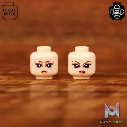 LEYILEBRICK Studio – Cute Girl Posable Head #04 Original