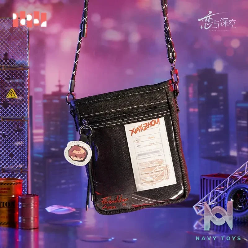 Paper Presented – Love and Deepspace Restricted Zone Series Denim Crossbody Bag (Licensed)