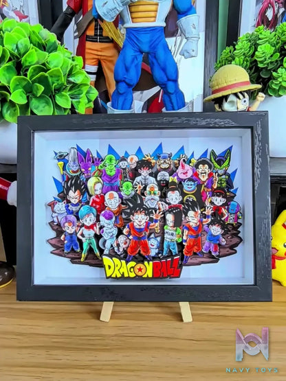 KALA HOME Studio – Dragon Ball Multiple Characters #10 3D Decorative Painting Dragon Ball