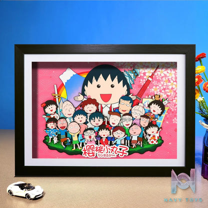 Yu Zhi Jiang Studio – Chibi Maruko Chan Multiple Characters Series #03 3D Decorative Painting Chibi Maruko Chan