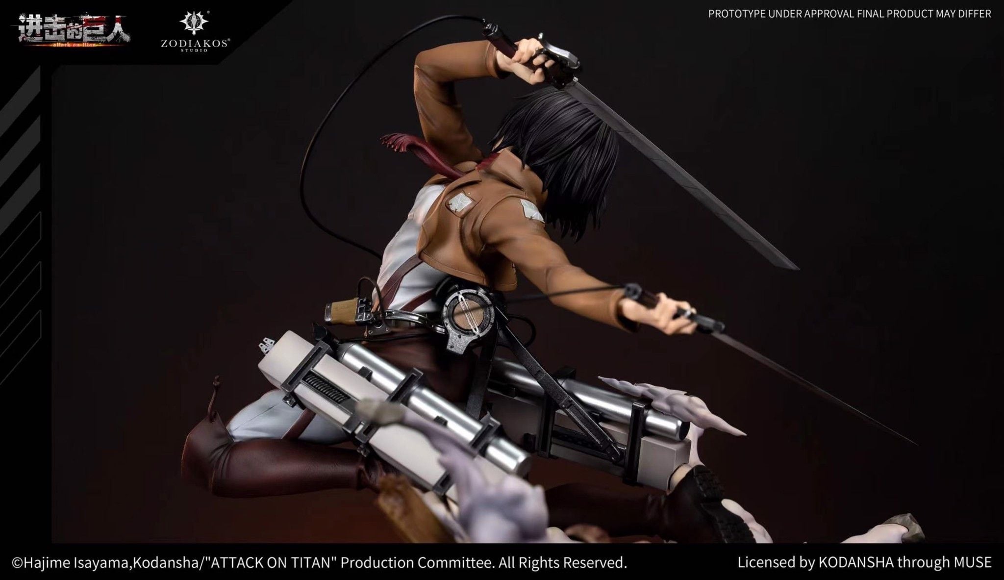 Mikasa Ackerman - Attack On Titan - Zodiakos Studio resin statue zodiakos studio anime figure