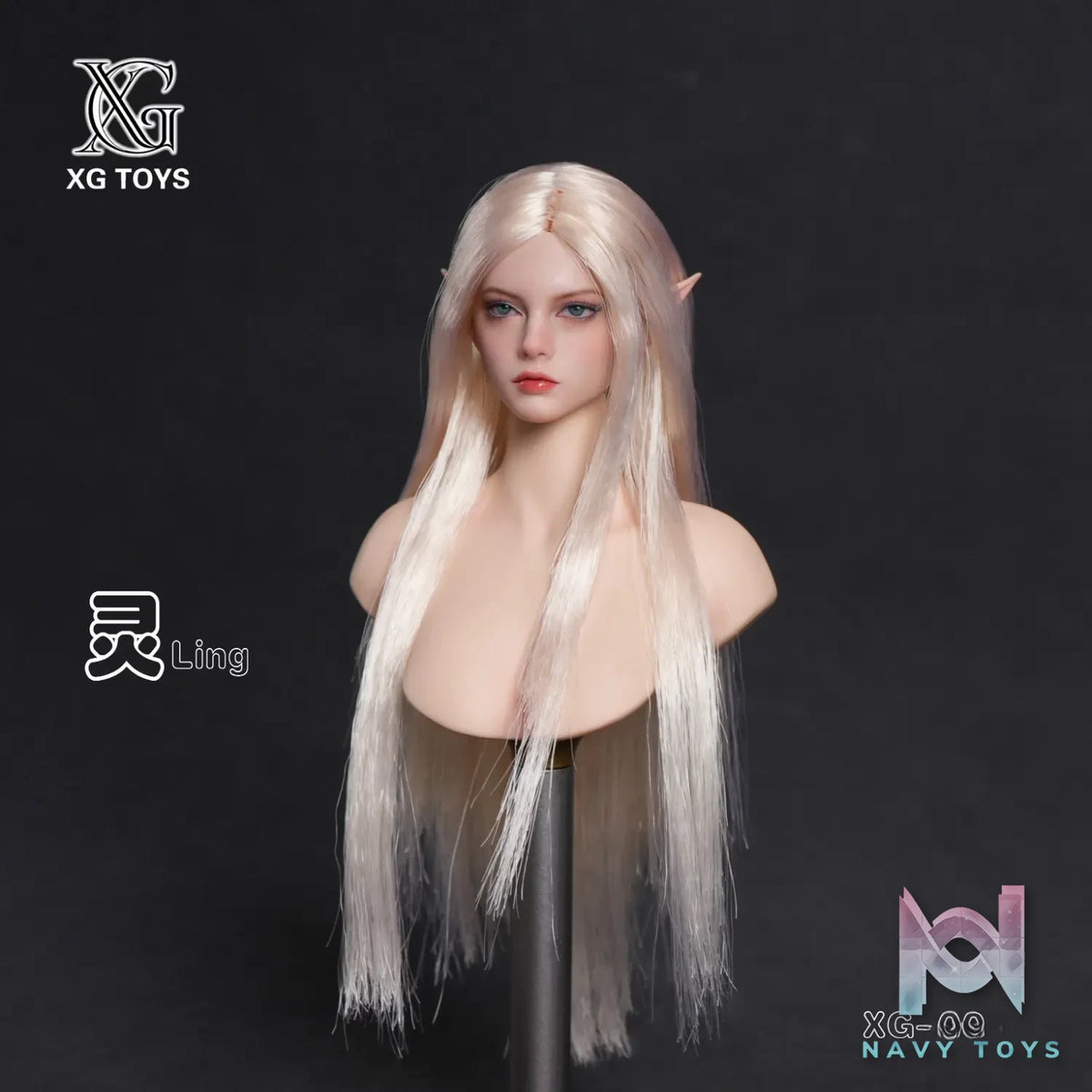 XG Toys – 1/6 Movable Eyes Elf Princess Head Sculpt XG-002 (Licensed)