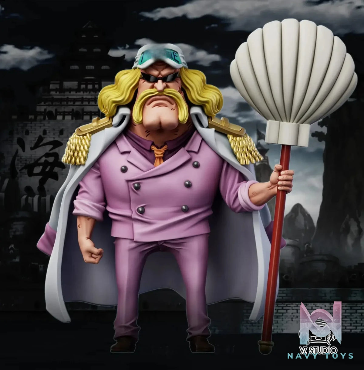 YZ Studio – One Piece Marine #44 Marine Vice Admiral Rako Rako no Mi Pomsky
